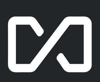 AnythingLLM logosu. Siyah fon üzerinde, beyaz renkli uçları içeriye doğru kıvrık “S” harfine benzeyen bir şekil yatay duruyor.